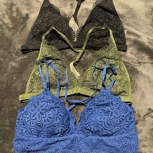 AE and Victorias Secret Bralette Bundle